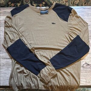 GORUCK 24.7 Merino Long Sleeve Tee Brown and Black